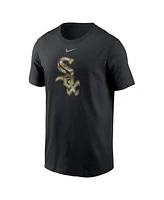 Men's Nike Black Chicago White Sox Camo Logo Team T-shirt
