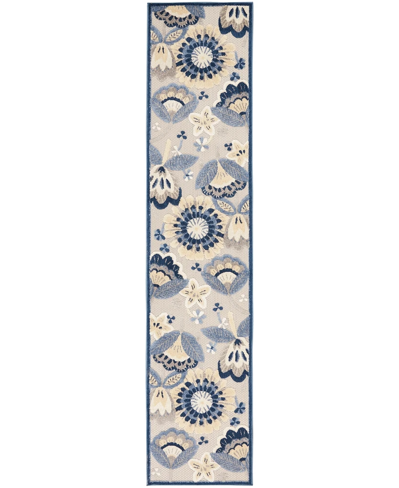 Nourison Home Aloha ALH17 2'3" x 12' Runner Rug