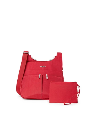 Baggallini Cross Over Crossbody with Rfid