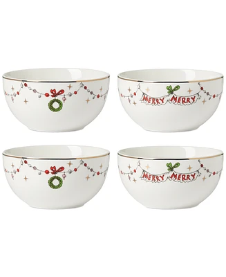 Lenox Merry Grinchmas All Purpose Bowls, Set of 4