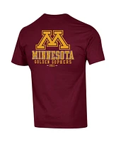 Men's Champion Maroon Minnesota Golden Gophers Stack 2-Hit T-shirt