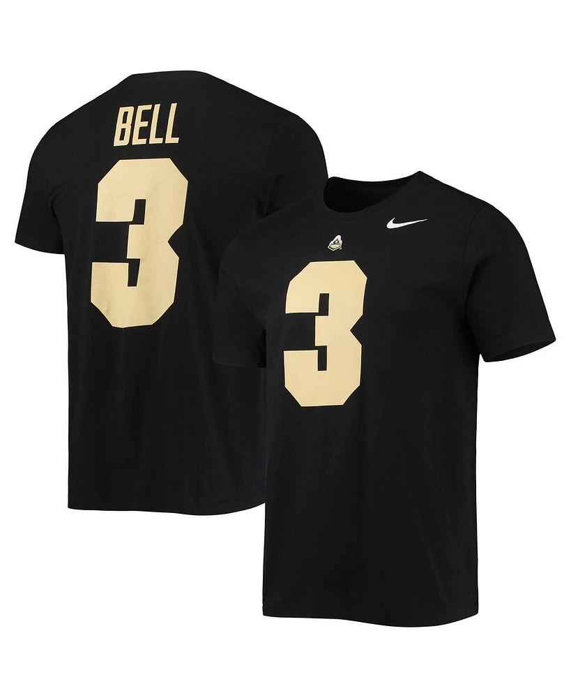 Men's Nike David Bell Black Purdue Boilermakers 2022 Nfl Draft Name and Number T-shirt