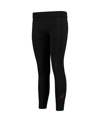 Women's ZooZatz Black Alabama Crimson Tide Fleece Leggings