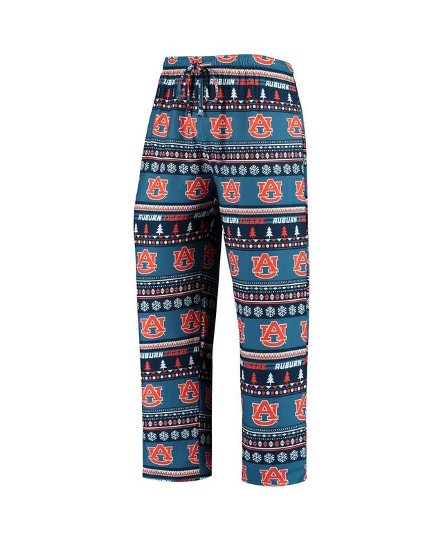 Men's Concepts Sport Navy Auburn Tigers Ugly Sweater Knit Long Sleeve Top and Pant Set