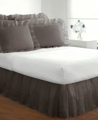 Fresh Ideas Ruffled Eyelet 14 Drop Bedskirts
