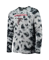 Men's New Era Black Atlanta Falcons Tie-Dye Long Sleeve T-shirt