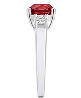 Macy's Garnet (2-3/4 ct. t.w.) and Diamond (1/3 Ring 14K Gold