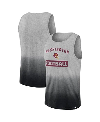 Men's Fanatics Heathered Gray and Black Washington Commanders Our Year Tank Top