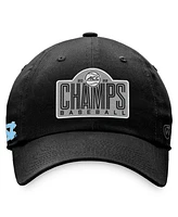 Men's Top of the World Black North Carolina Tar Heels 2022 Acc Baseball Conference Tournament Champions Crew Adjustable Hat