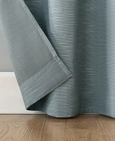 Textured Linen Blend Total Blackout Grommet Top Curtain