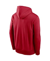 Men's Nike Red Atlanta Falcons Fan Gear Wordmark Performance Pullover Hoodie