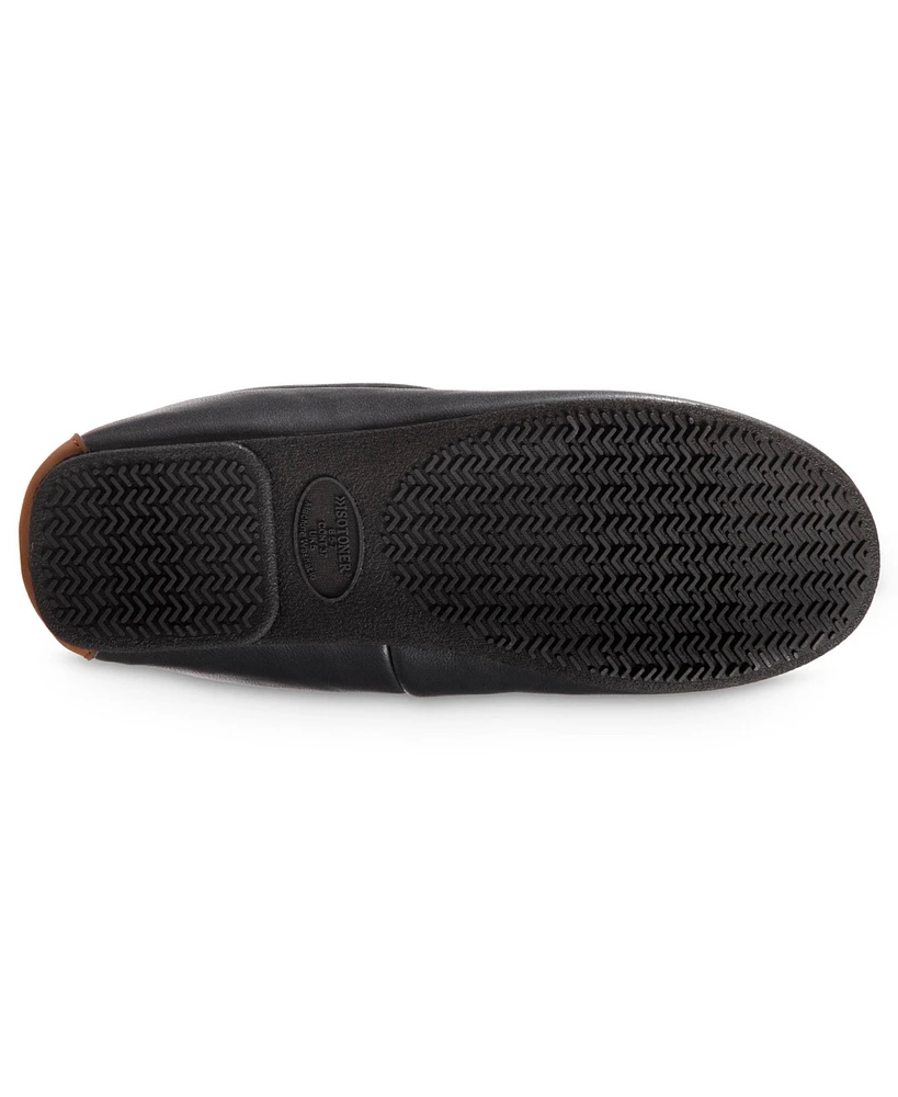 Isotoner Signature Women's Faux Leather Vivienne Moc Slippers
