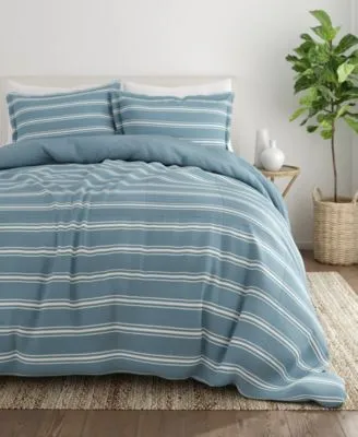 Ienjoy Home Ultra Soft Stripe Reversible Comforter Sets