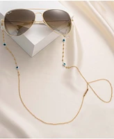 Ettika Women's 18k Gold Plated Evil Eye Beaded Glasses Chain