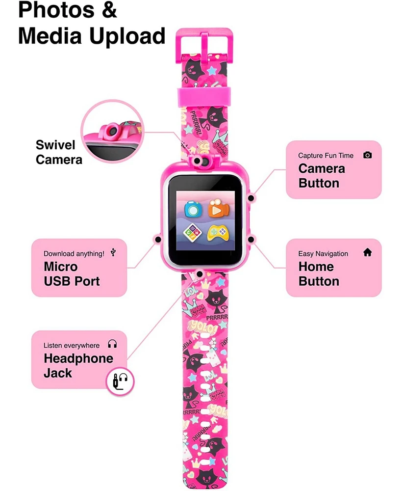 Playzoom 2 Kids Pink Silicone Strap Smartwatch 42mm