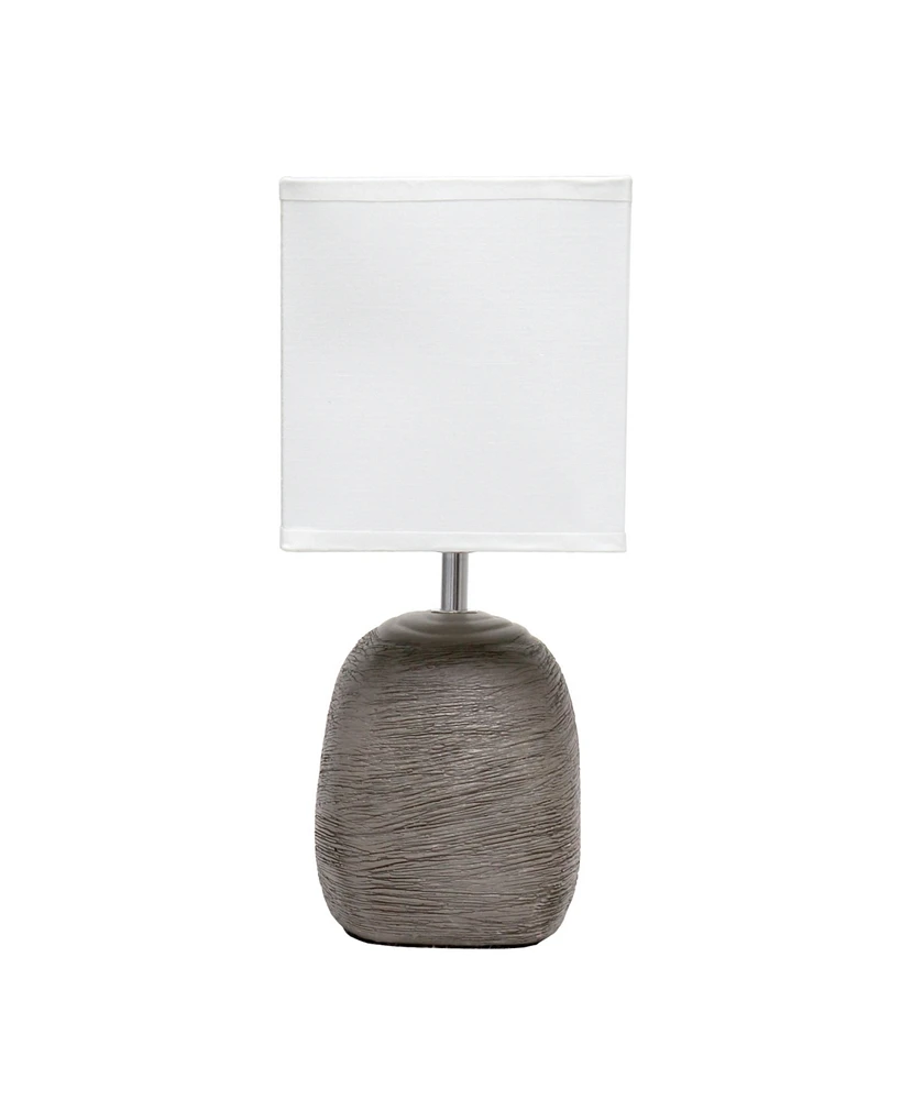 Simple Designs Bedrock Ceramic Table Lamp