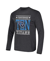 Men's Nfl x Darius Rucker Collection by Fanatics Heathered Charcoal Tennessee Titans Long Sleeve T-shirt