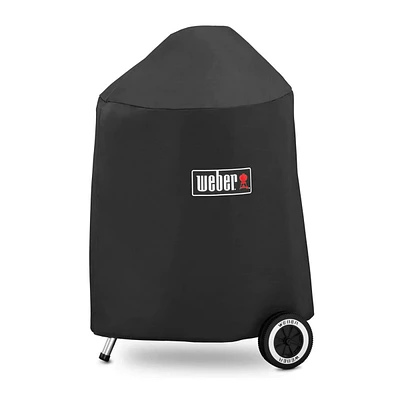 Weber Grill Cover With Storage Bag For Charcoal Grills Black (18-Inch)