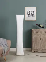 Brightech Harmony 54" Led Column Floor Lamp with Fabric Square Shade