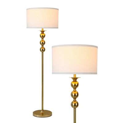 Brightech Riley 60" Led Floor Lamp with Drum Shade