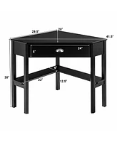 Corner Computer Desk Laptop Writing Table Wood Workstation