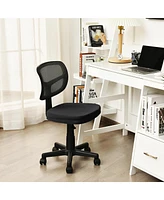 Costway Armless Office Chair Adjustable Swivel Computer Desk Chair