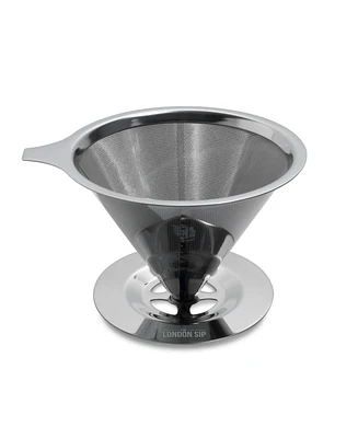 London Sip Stainless Steel Coffee Dripper, 1-4 Cup