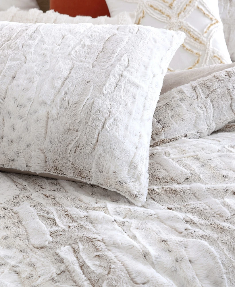 Peri Home Snow Leopard 3 Piece Comforter Set