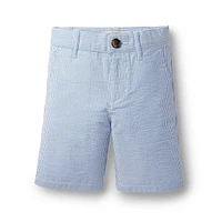 Hope & Henry Big Boys Cotton Seersucker Short