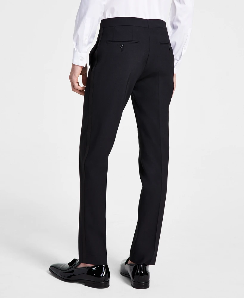 Bar Iii Men's Slim-Fit Faille-Trim Tuxedo Pants, Created for Macy's