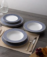 Noritake Infinity Blue 12 Piece Set, Service for 4