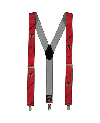 Men's Red Chicago Blackhawks Suspenders