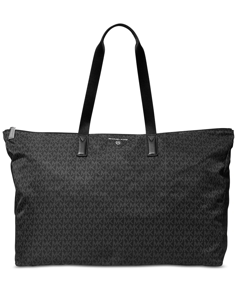 Michael Kors Logo Jet Set Travel Large Packable Nylon Tote