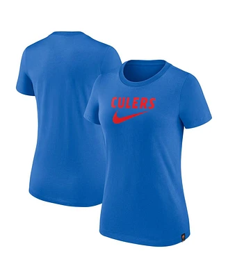 Women's Nike Blue Barcelona Swoosh T-shirt