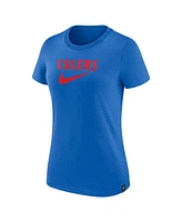 Women's Nike Blue Barcelona Swoosh T-shirt