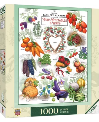 Farmer's Almanac - Fruits, Vegetables, & Herbs 1000 Piece Jigsaw Puzzle