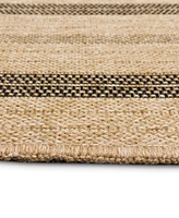 Liora Manne' Sahara Multi Border 3'3" x 4'11" Outdoor Area Rug
