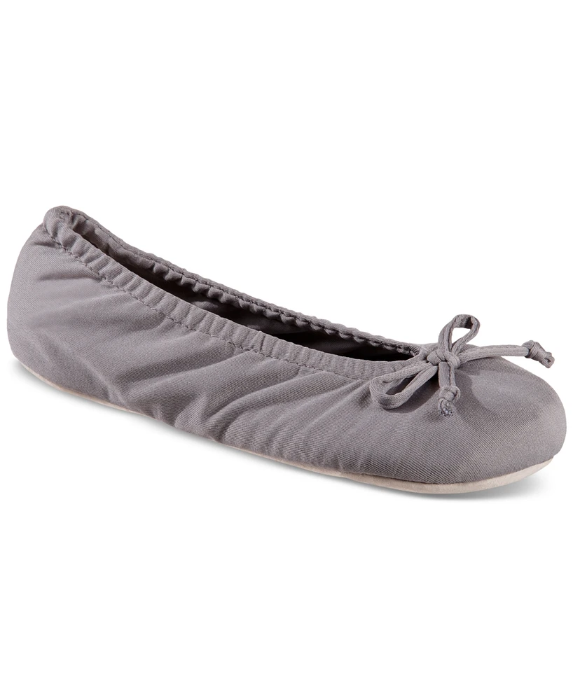 Isotoner Signature Women's Satin Ballerina Slippers