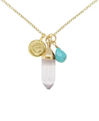 Charged Crystal Gemstone Charm Necklace