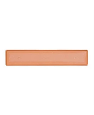 Novelty Countryside Plastic Flower Box Tray, Terracotta Color, 36-Inch