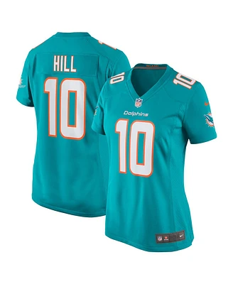 Nike Women's Tyreek Hill Aqua Miami Dolphins Game Jersey