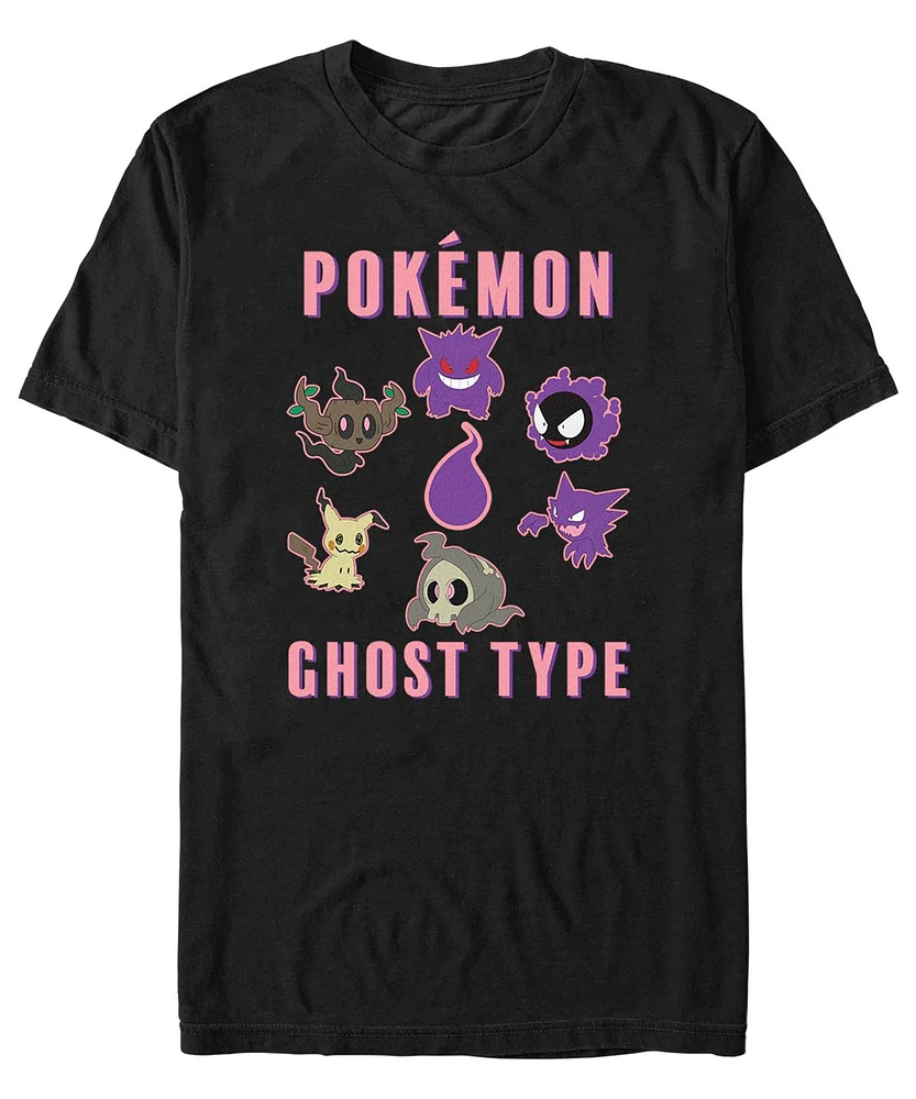 Fifth Sun Men's Pokemon Team Ghost Group Short Sleeve T-shirt