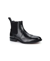 Anthony Veer Men's Carl Wingtip Chelsea Leather Pull-Up Boots