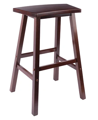 Winsome Katashi 28.62" Wood Fan Shape Bar Stool
