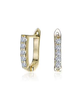 Clear Cubic Zirconia Extra Mini Hoop Earrings
