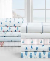 Nautica Plot Cotton Percale 3-Piece Sheet Set