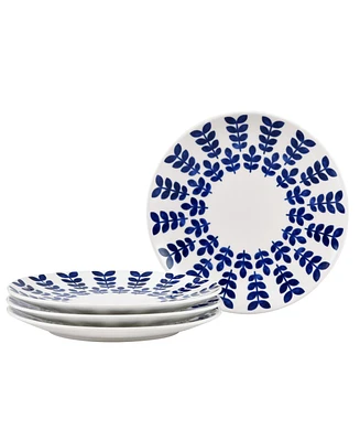 Noritake Sandefjord Set Of 4 Coupe Salad Plates 8-1/4"