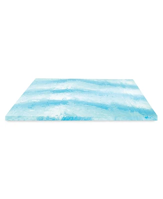 Closeout! ProSleep Cooling Gel Swirl 3" Memory Foam Mattress Topper