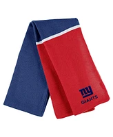 Women's Wear by Erin Andrews Royal New York Giants Colorblock Cuffed Knit Hat with Pom and Scarf Set