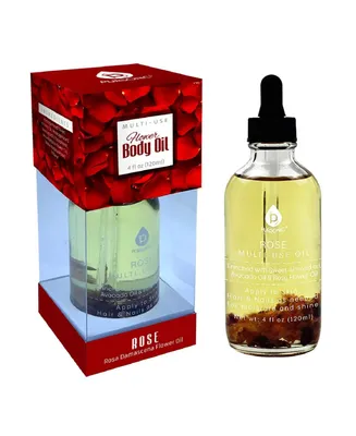 Pursonic Rose flower Multi Use Body Oils 4 Oz